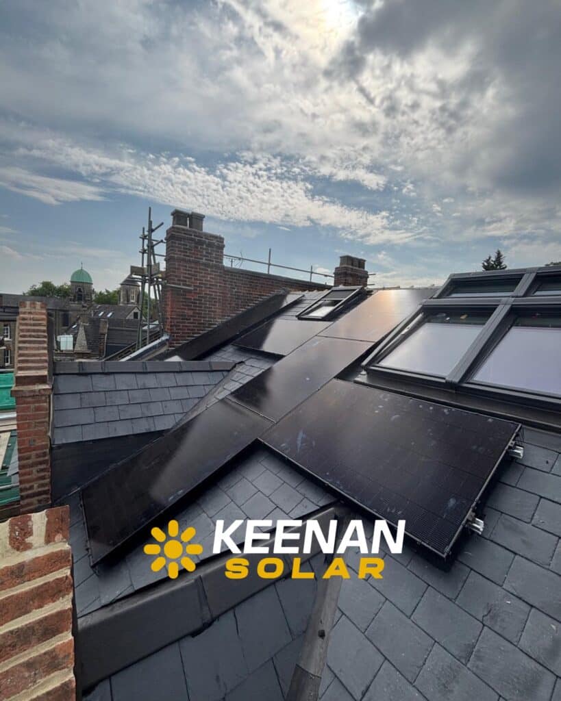 North London home with 17 Jinko 440W solar panels installed by Keenan Solar to save over £1,000 per year on energy bills