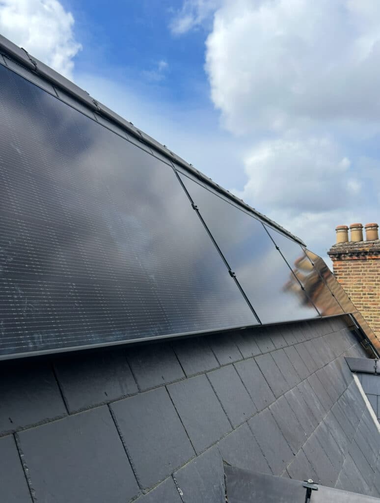 Solar panels installed on a North London home roof by Keenan Solar