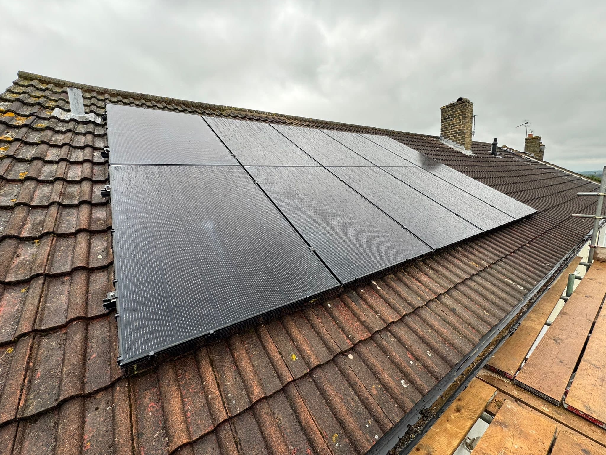High-efficiency solar PV roof panels installed by Keenan Solar in Whetstone.